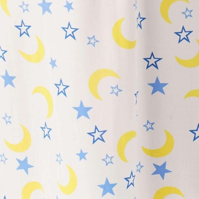 white - celestial moon and stars