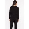 JENNIE LIU 100% Pure Cashmere Extra-ply Cozy Long Sleeve Crew Neck Sweater - 2 of 3