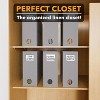6-Pack Bed Sheet Organizers and Storage, Foldable Sheet Organizers for a Linen Closet, Gray - 4 of 4