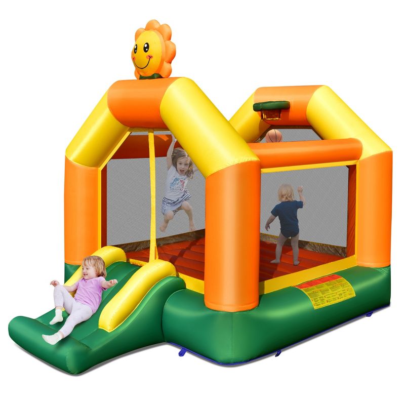 Costway Inflatable Bounce Castle Jumping House Kids Playhouse w/ Slide Blower Excluded, 1 of 11