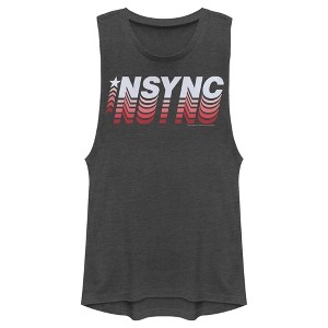Juniors Womens NSYNC Retro Fade Festival Muscle Tee - 1 of 4