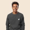 Dalix Ghost Embroidered Crewneck Long Sleeve Sweatshirt Fleece Men - 3 of 4
