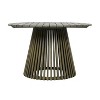 Christopher Knight Home Henri Rustic Patio Acacia Wood Round Dining Table - 4 of 4