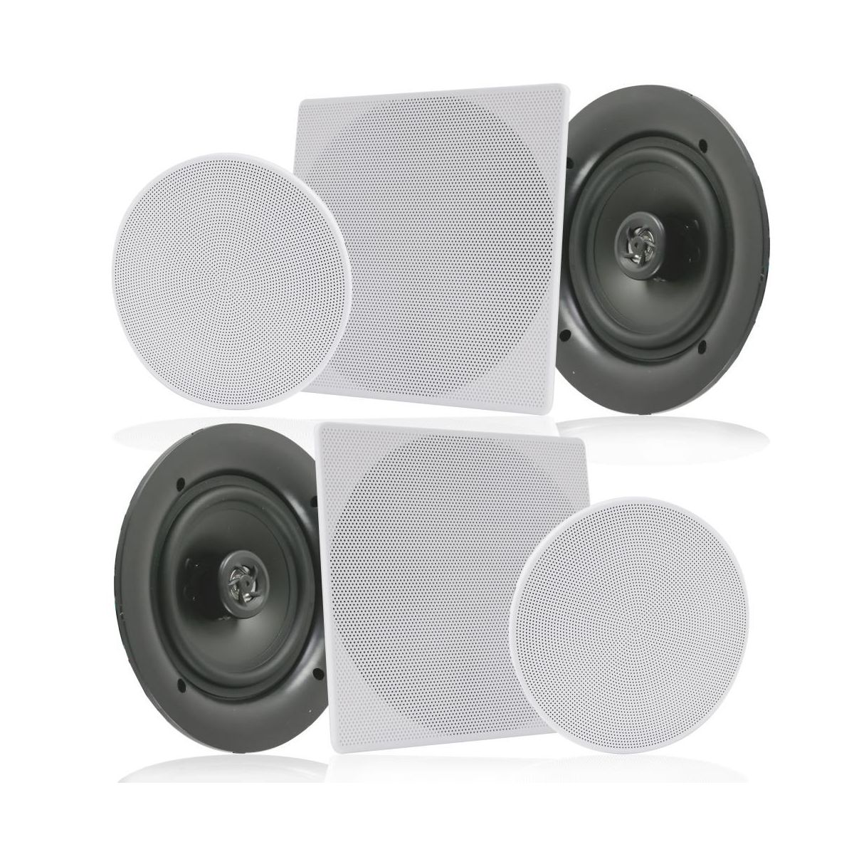 Pyle 10.0'' In-Wall / In-Ceiling Speakers - 2-Way Stereo Sound System (PDIC16106)