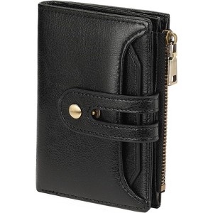 FATMOON Women’s RFID Blocking Wallet -Vegan Leather Bifold with Zipper Coin Pocket & Card Organizer,Easy Daily Use & Travel - 1 of 4