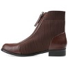 Journee Collection Womens Bexlie Front Zip Stacked Heel Booties - 2 of 4