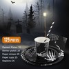 WhizMax 200Pcs Halloween Disposable Dinnerware Set, Skeleton Hand Bone Decorative Paper Plate - 3 of 4