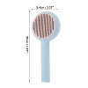 BABYYER Cat Grooming Brushes, Pet Hair Cleaner Brush, Pet Massage Brushes for Cats Dogs with Self-Cleaning Button,for Removing Tangles Loose Fur - 4 of 4