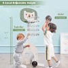 Costzon Toddler Basketball Hoop, 3-in-1 Sports Center with 5 Height Settings, Basketball Soccer Golf Set, Indoor/Outdoor Toy for Boys & Girls - 3 of 4