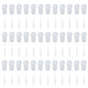 Lola Products Bottle Brush Cleaner, Durable Fiber Bristles Around Twisted Wire with Gripper Handle & Storage Hang Hole, Dishwasher Safe, 36 Pack - 1 of 4
