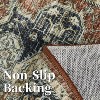 Washable Vintage Medallion Area Rug Non Slip Backing Stain Resistant & Low Pile Carpet for Bedroom Living Room Dining Room Bedroom - 4 of 4