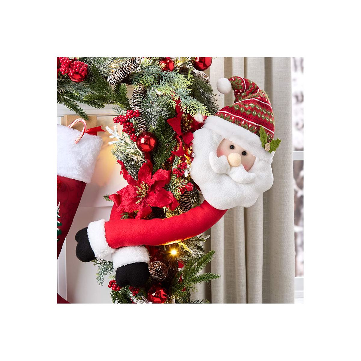 The Lakeside Collection Christmas Character Tree-Top Hugger - - thumbnail 3