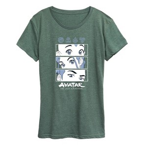 Women's - Avatar: The Last Airbender - Airbenders Short Sleeve Graphic T-Shirt - 1 of 4