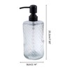 Unique Bargains Elegant Twill Pattern Soap Pump Dispenser for Bathroom 16.9oz 1 Pc - 4 of 4