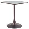 Zuo Spot Bistro Table Gray And Bronze - 3 of 4