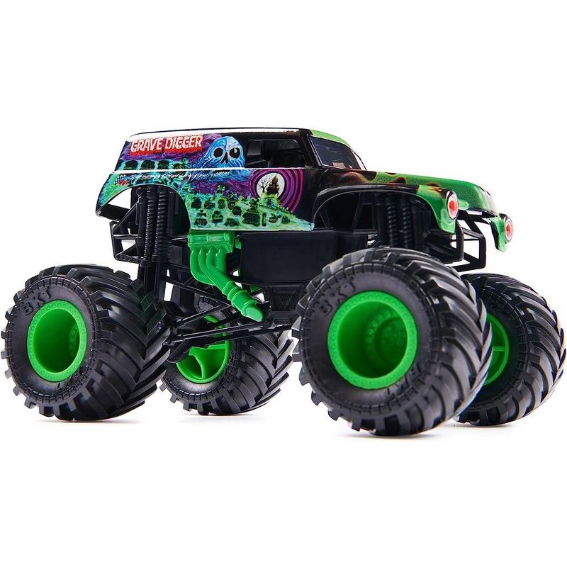 Monster Jam, Official Grave Digger Monster Truck, Collector Die-Cast Vehicle, 2 of 4