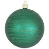Christmas By Krebs 4 3/4" Shatterproof Christmas Ornaments - Shamrock Green with Emerald Tangles [4 Count] - 2 of 3
