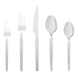 Godinger Silver 20pc Podium Mirrored Stainless Steel Flatware Set: Service for 4, Dishwasher-Safe, 18/10 Stainless Steel - 1 of 3
