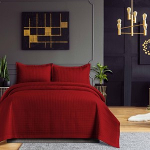 Naples Microfiber Quilt Set - Tribeca Living - 1 of 3