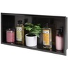 ALFI ABNP2412-BB 24Inch x 12Inch Brushed Black PVD Stainless Steel Horizontal Single Shelf Shower Niche - 4 of 4