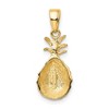 Black Bow Jewelry 14k Yellow Gold Polished Diamond Cut Pineapple Pendant - 3 of 4