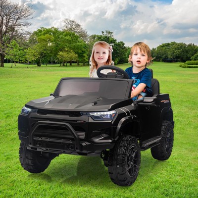 24V Kids Ride On Truck Car with Remote Control,Kids Electric Vehicles with Spring Suspension, LED Lights