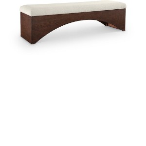 Meridian Furniture,Lawson Velour Fur Fabric Bench - 1 of 4