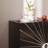 ORRD Modern Wooden 2 - Door Storage Accent Cabinet Eye Pattern With Adjustable Shelves  On-Site - 3 of 4