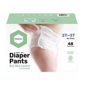 Parasol Clear+Dry Natural Disposable Diaper Pants - Select Size - 1 of 4