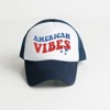 Simply Sage Market American Vibes Wavy Stars Foam Trucker Hat - 2 of 3