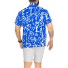 LA LEELA Mens Hawaiian Shirts Short Sleeve Button Down Shirt Men's Vacation Shirts Summer Beach Casual Tropical Shirts for Men Funny - 4 of 4