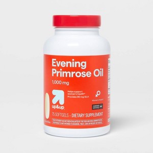 Evening Primrose Oil 1000mg Women's Health Support Softgels - 75ct - up&up™ - 1 of 4