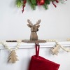 Northlight Set of 2 Brown Reindeer Head Christmas Stocking Holders 5.75" - 2 of 4
