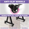 Liquid Stands Keyboard Stand Caster Wheels Set of 4 Replacement Locking Heavy Duty Wheels with Brake - Piano Stand Parts and Accessories - 4 of 4