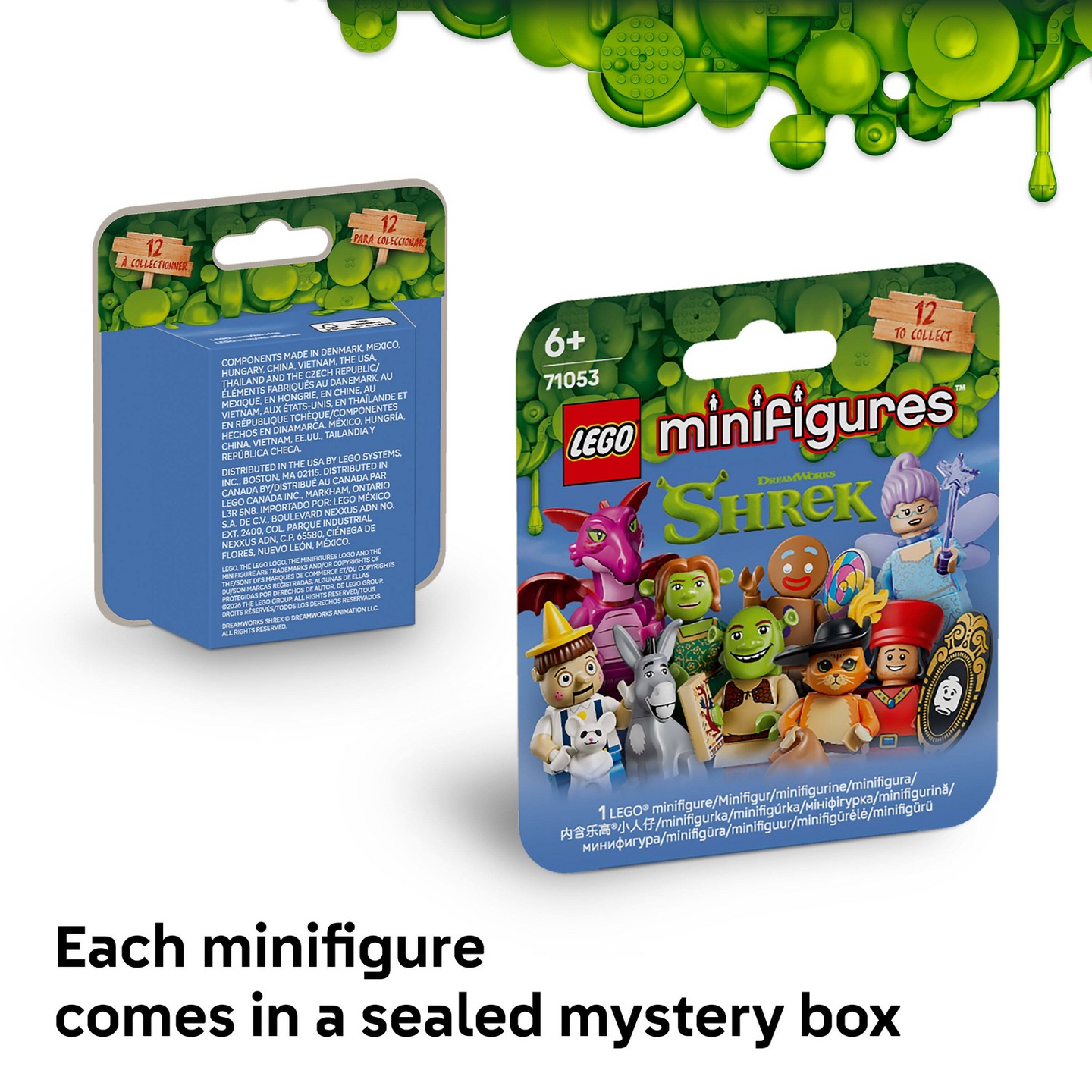 Детские конструкторы LEGO Minifigures Shrek Series Mystery Box 71053 — фото 3