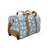 Disney Stitch Character Print 21" Adult Blue Denim Rolling Duffel Bag - 3 of 4