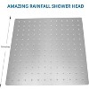 PAGED Square Rainfall Shower Head High Pressure Shower Heads with Adjustable Shower Head Arm for Bathroom - 2 of 4