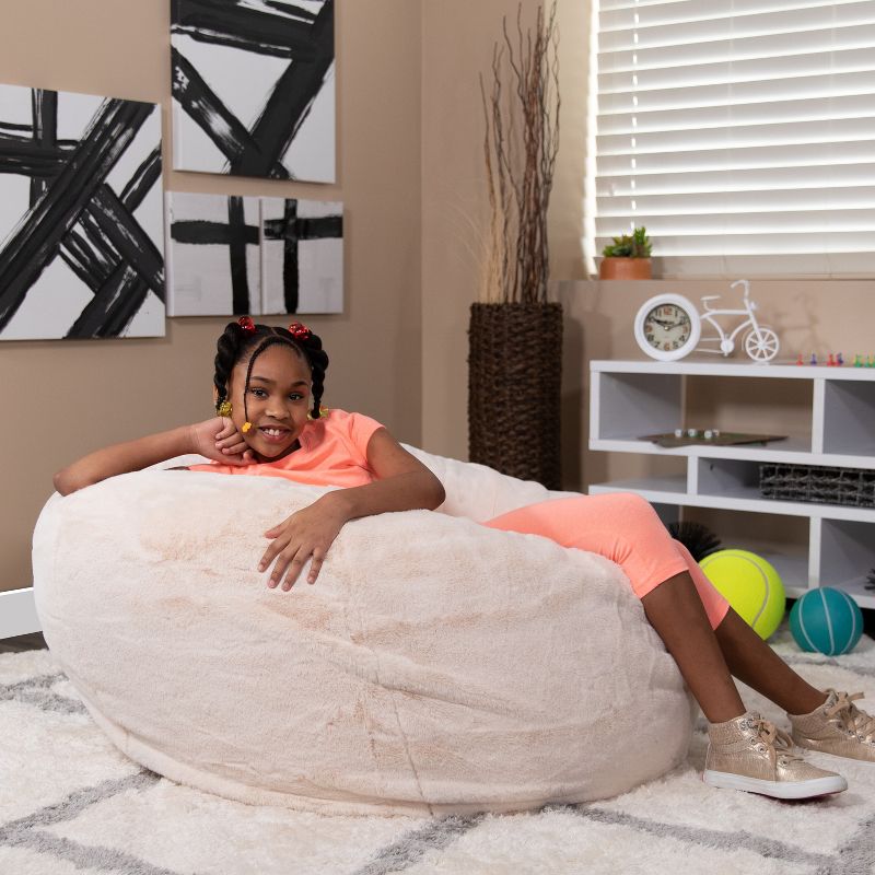 Flash Furniture Oversized Bean Bag Chair for Kids and Adults, 3 of 9