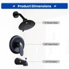 WOWOW Single Handle 5-Spray Tub and Shower Faucet 1.8 GPM with High Pressure Showerhead (Valve Included) - 4 of 4