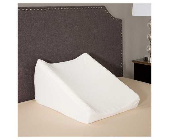 Dual Position Wedge With White Terry Cloth Zippered Cover - Bluestone&#174;