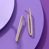 Ross-Simons 1.00 ct. t.w. Diamond Inside-Outside Paper Clip Hoop Earrings in 14kt Yellow Gold - 4 of 4