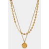 ROSALIA LAYERED COIN NECKLACE - 3 of 4