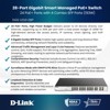 D-Link 28-Port Gigabit Smart Managed PoE+ Switch, 24x PoE+ Ports (193W) + 4x Combo SFP Ports (DGS-1210-28P) - 4 of 4