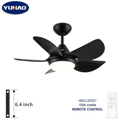 YUHAO 42 in. Indoor Modern Contemporary Matte White ABS Blades Integrated Dimmable LED Ceiling Fan with Light and Remote Control