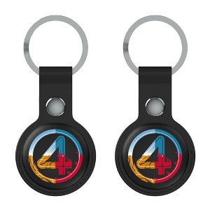 Keyscaper Marvel Fantastic 4 Badge Black Airtag Holder 2-Pack - 1 of 4