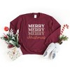 Simply Sage Market Women's Graphic Sweatshirt Merry Christmas Cursive - 3 of 4