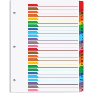 Enday Alphabet Dividers for 3 Ring Binder, Binder Divider Tabs A-Z