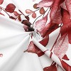 LunaLulinlk Fabric Red Eucalyptus Shower Curtains - 2 of 4