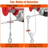 Electric Hoist Heavy Duty - 2200LB Capacity, 110V Electric Winch with Wireless Remote, 39FT Steel Wire Rope & Safety Brake for Factories/Warehouses - 3 of 4