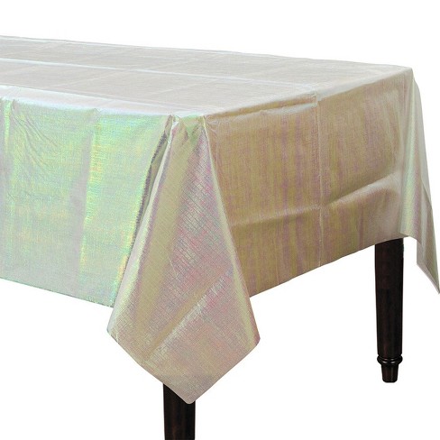 Disposable Table Cover: Durable Plastic Indoor/Outdoor Tablecloth